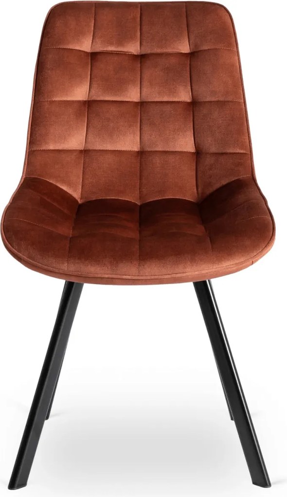 Szék rozsdabarna színben, bársony kárpittal. RICK