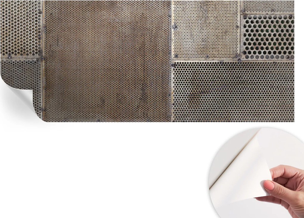 Fotótapéta Öntapadós Dekoratív tapéta Metál minták 250x104 cm