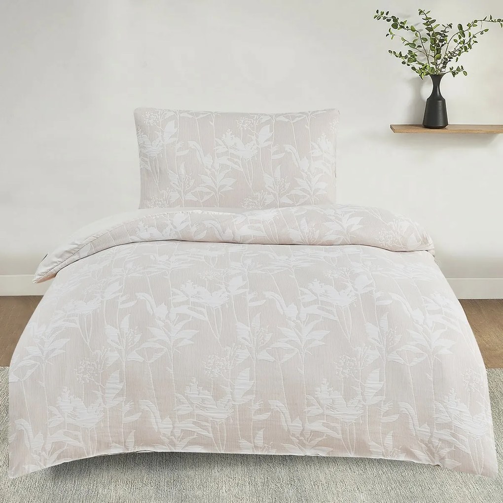 Alabama bézs színű jacquard ágynemű, 140 x 200 cm, 70 x 90 cm