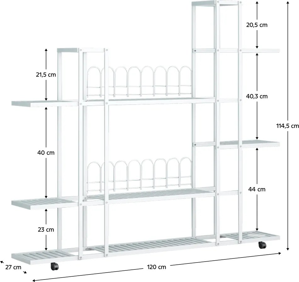 Polcállvány, fehér, LASKIA