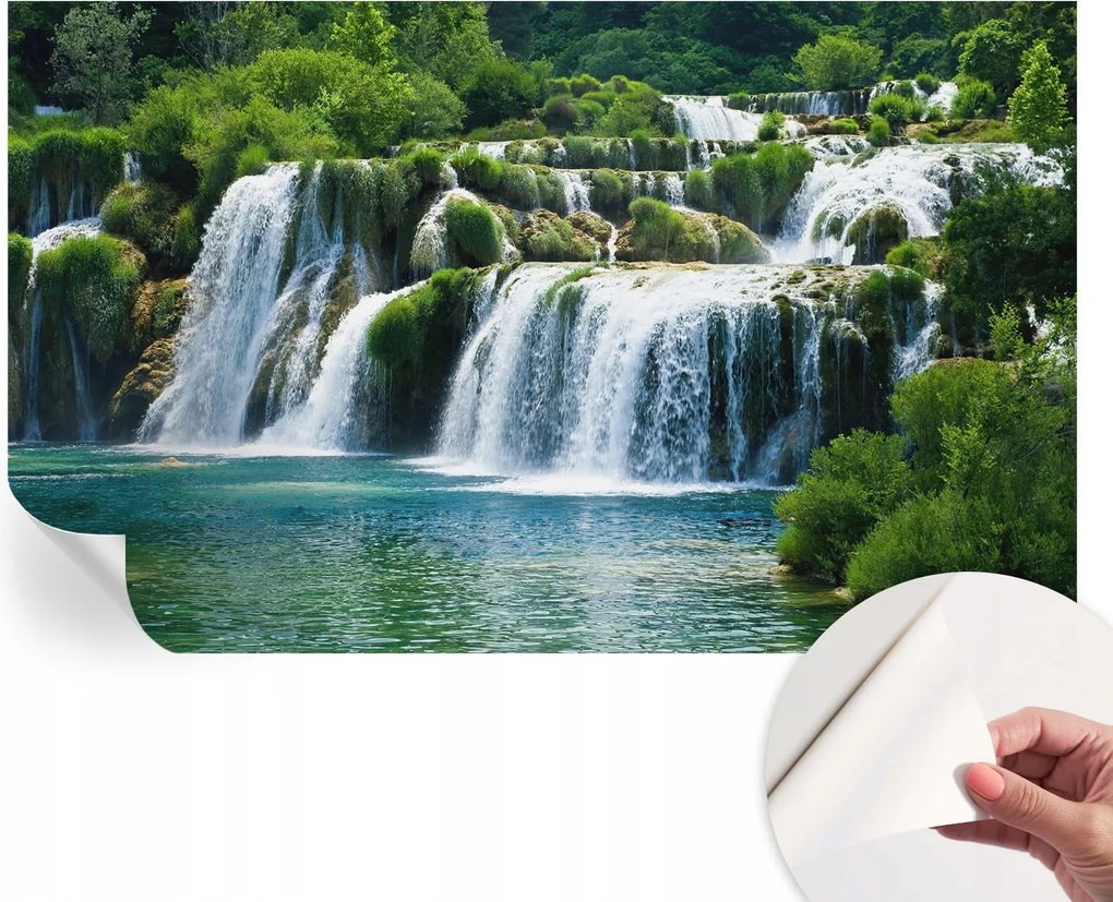 Matt öntapadós fotótapéta Falra Természetes harmónia 416x254 cm