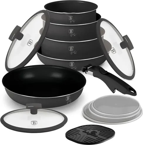 BerlingerHaus 12 részes edénykészlet Anthracite Collection(BH/8252N)