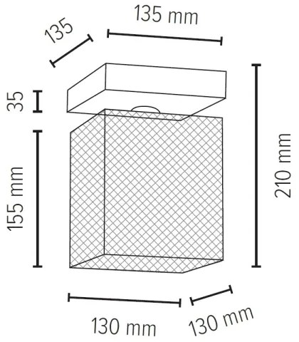 Spot-Light 8175174 - Mennyezeti lámpa NORMAN WOOD 1xE27/25W/230V matt tölgy