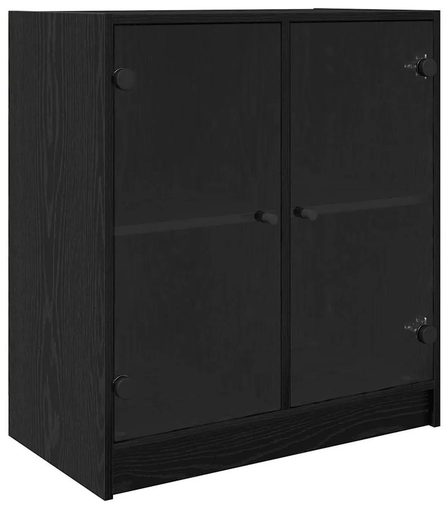 Oldalsó szekrény Fekete tölgy 68 x 37 x 75,5 cm Faanyag