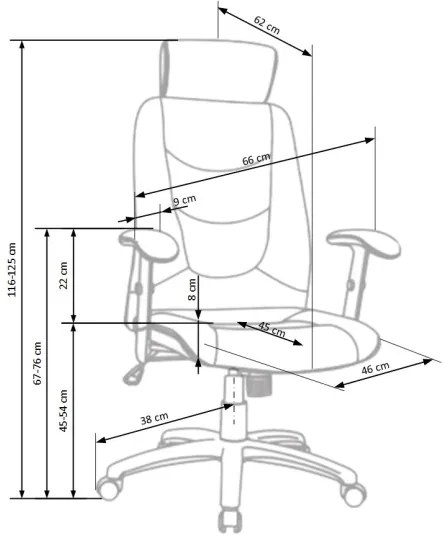 ORVI fekete irodai szék