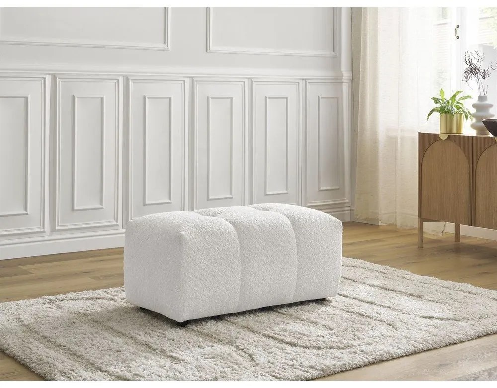 Fehér buklé lábtartó Roxelane – Bobochic Paris