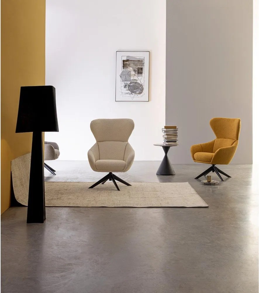 Kerek tárolóasztal márvány dekoros asztallappal ø 50 cm Joona – Bizzotto