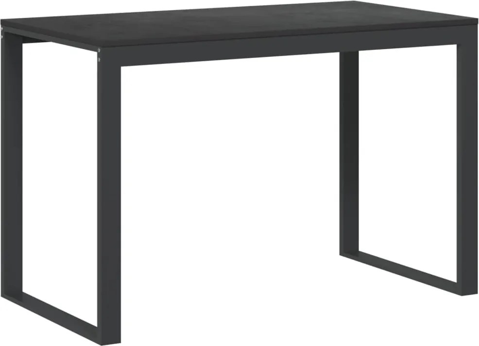 vidaXL fekete forgácslap számítógépasztal 110 x 60 x 73 cm