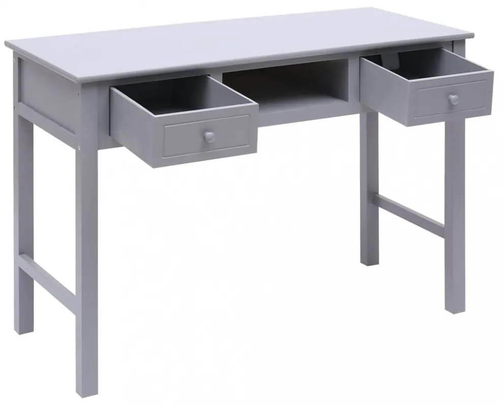 szürke tömör császárfa íróasztal 108 x 45 x 76 cm