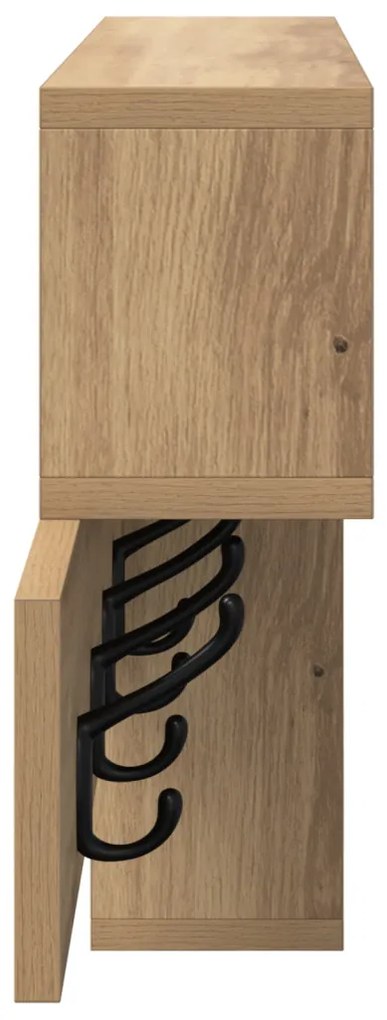 Fali Kabáthorog kézműves tölgy 100 x 12 x 43.5 cm Faanyag