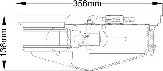 Hinkley HK-HADLEY-F-BR-Fürdőszobai mennyezeti lámpa HADLEY 3xE27/40W/230V IP44 aranyszínű