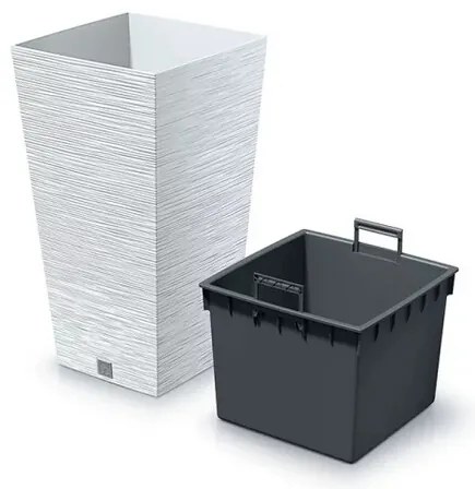 FURU SQUARE virágtartó 29,5 cm, fehér, 29,5 cm