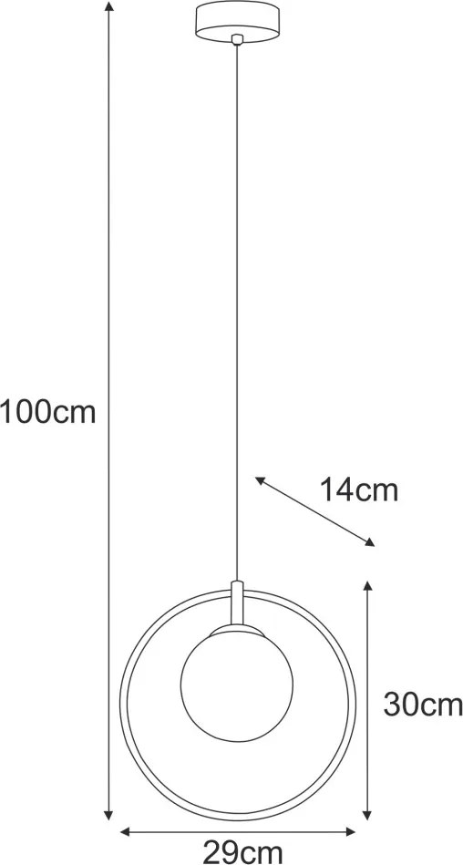 KAJA K-5476 VENTA Fekete Színű Függeszték 1xE14 10W IP20