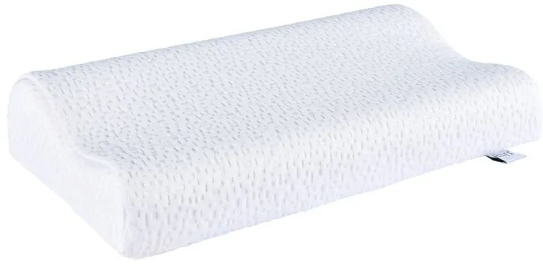 EMI memóriahabos anatómiás fehér párna vagy párnahuzat 31x50x11 cm, Anatómiai párna