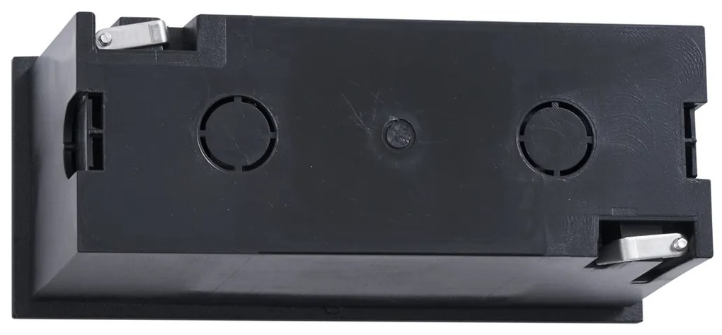 Modern Süllyesztett Fali Lámpa Fekete 16cm LED-del IP65 - Mert