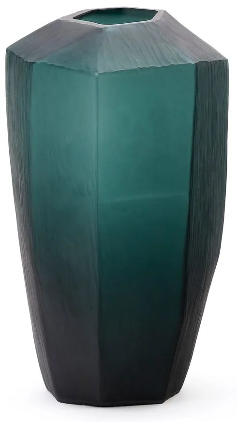 Petróleum színű üveg váza (magasság 45 cm) Geonix – Kave Home