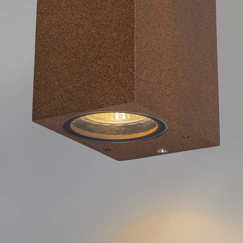 2 db-os ipari fali lámpa készlet rozsdabarna 2 lámpás IP44 - Baleno