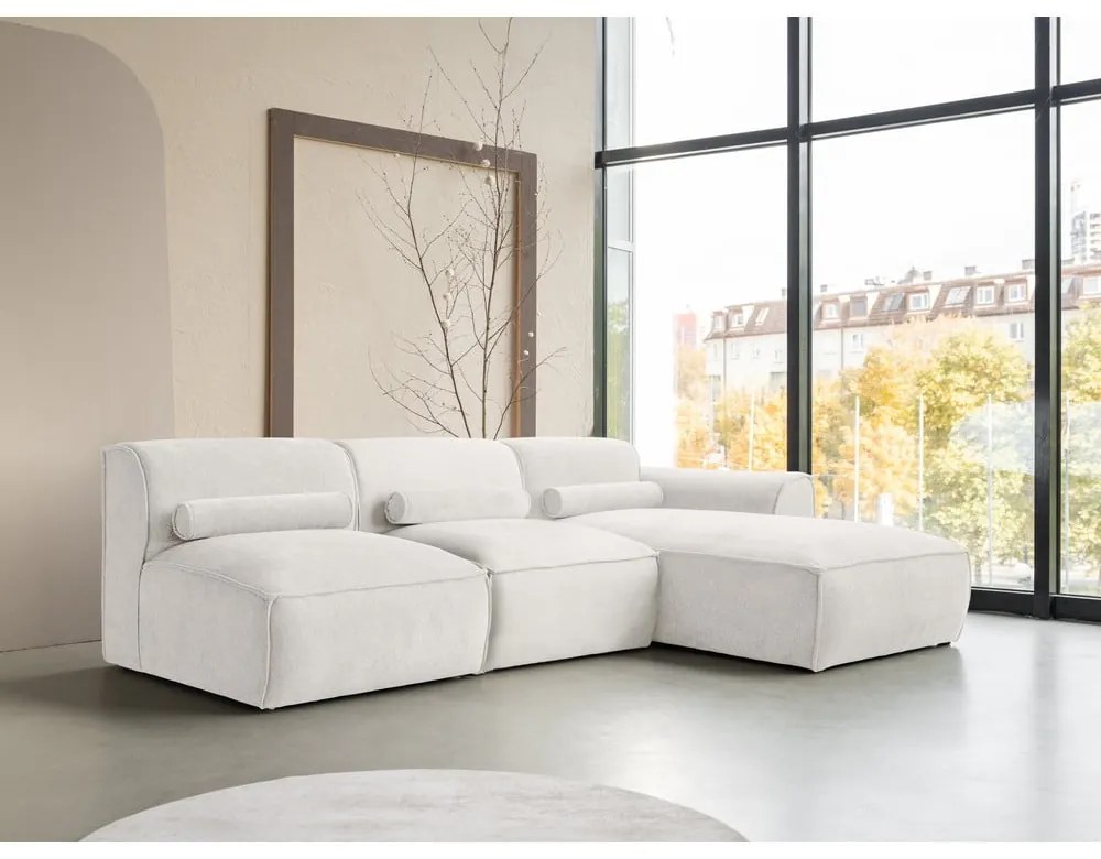 Fehér sarokkanapé (jobb oldali) Flex Felix – Miuform