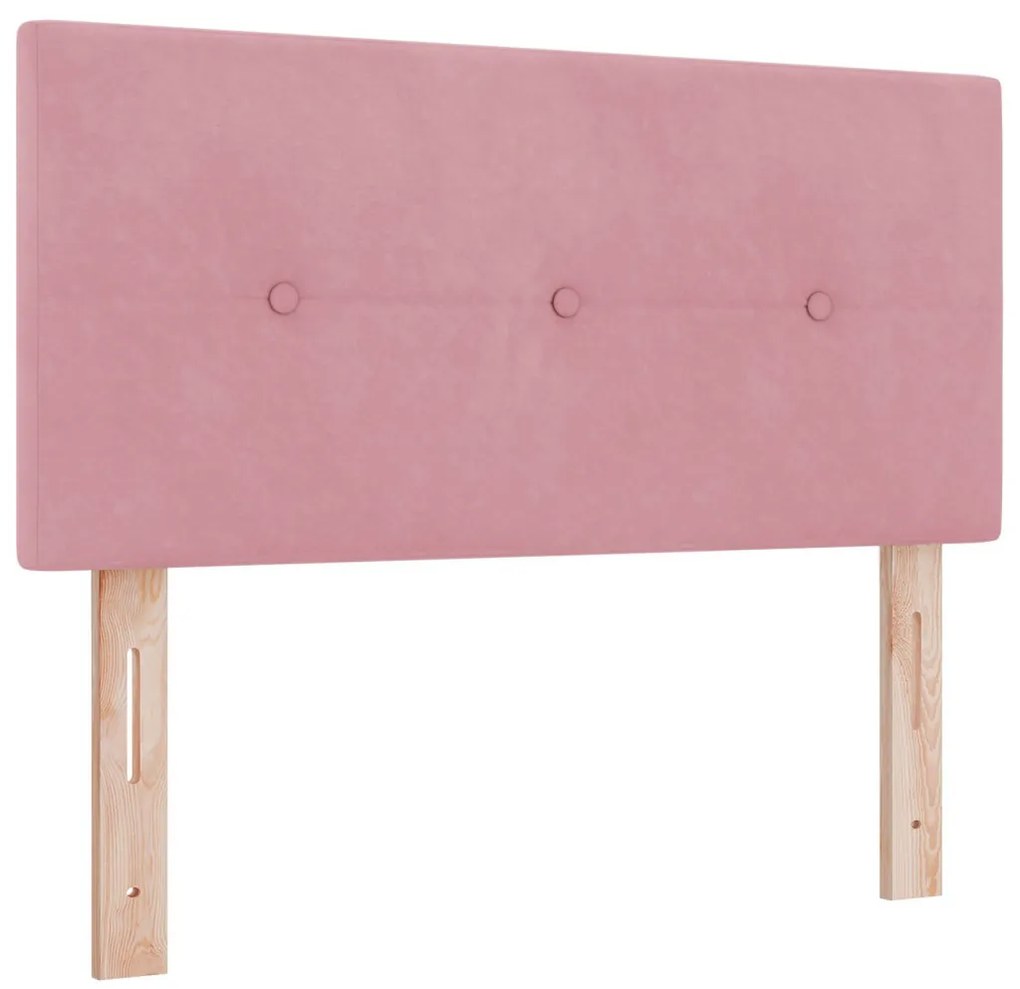 Fejtámla Gombos Rózsaszín 100 cm Bársony