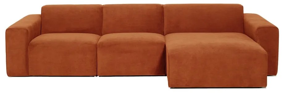 Sting narancssárga kordbársony sarokkanapé, jobb oldali - Scandic