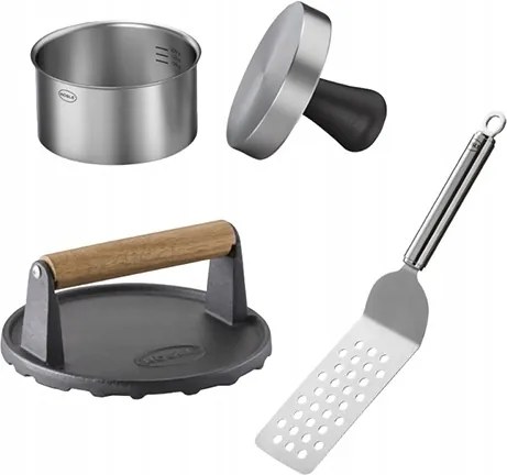 Hamburger evőeszköz készlet, 3 darabos