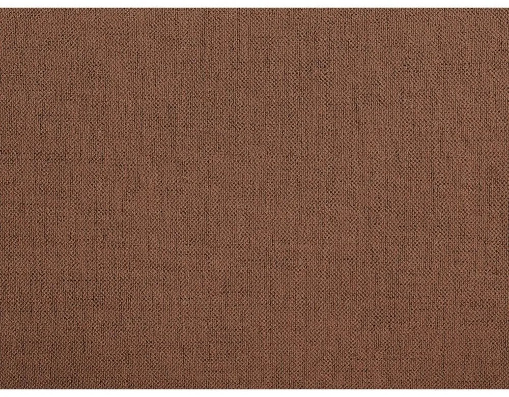 Narancssárga kárpitozott ágyneműtartós-ágytámla nélkül franciaágy ágyráccsal 180x200 cm Inera – Bobochic Paris