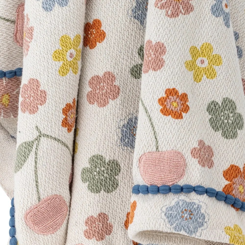 Újrahasznosított pamut gyerek takaró 130x160 cm Cherry – Bloomingville Mini