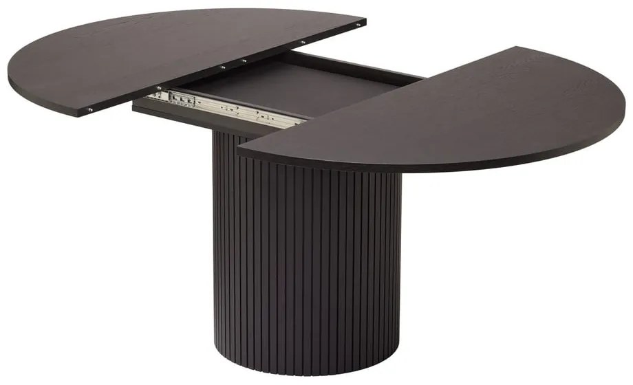 Kerek bővíthető étkezőasztal tölgyfa dekorral ø 115 cm Malaga – Bonami Selection