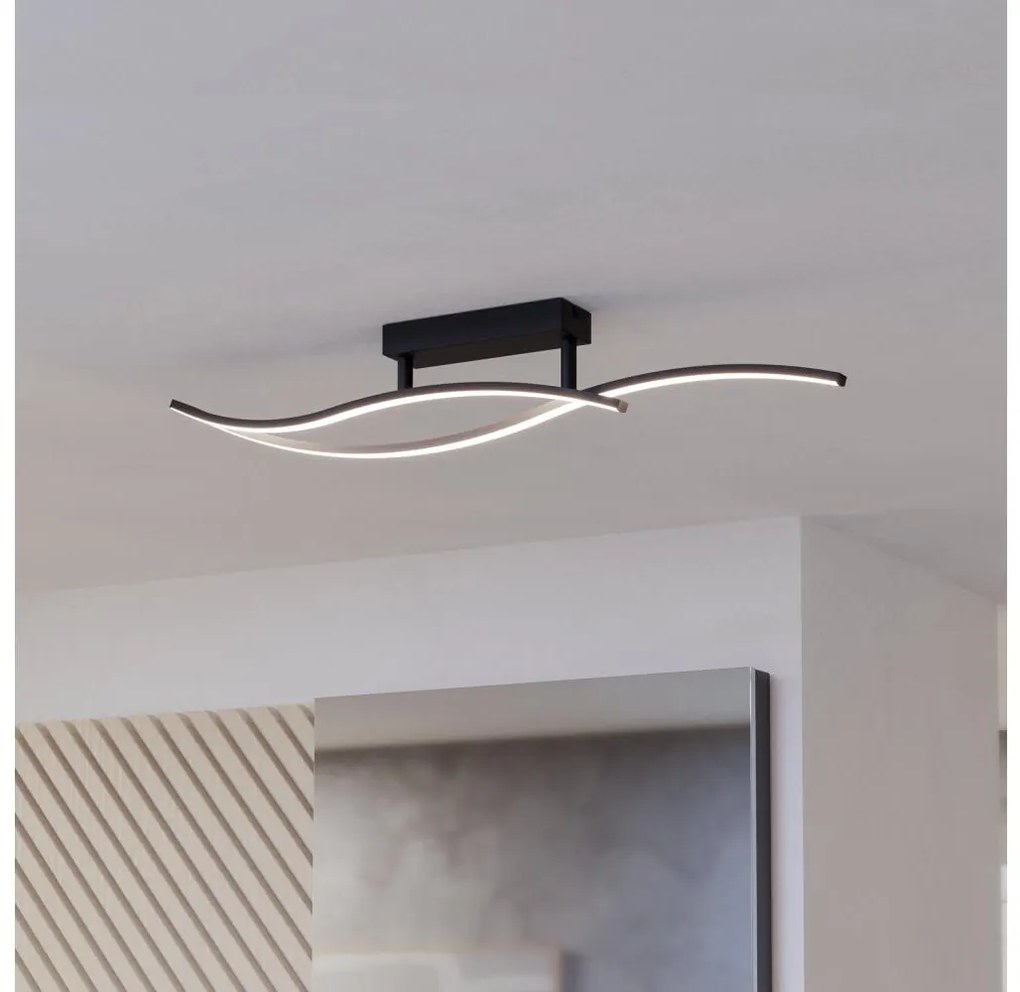 Eglo Eglo 901206 - LED Mennyezeti lámpa GRISOLIA LED/12W/230V 4000K fekete EG901206