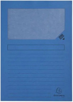Mappa, ablakos, karton, EXACOMPTA Forever&amp;reg;, fényes kék (EX50102E)