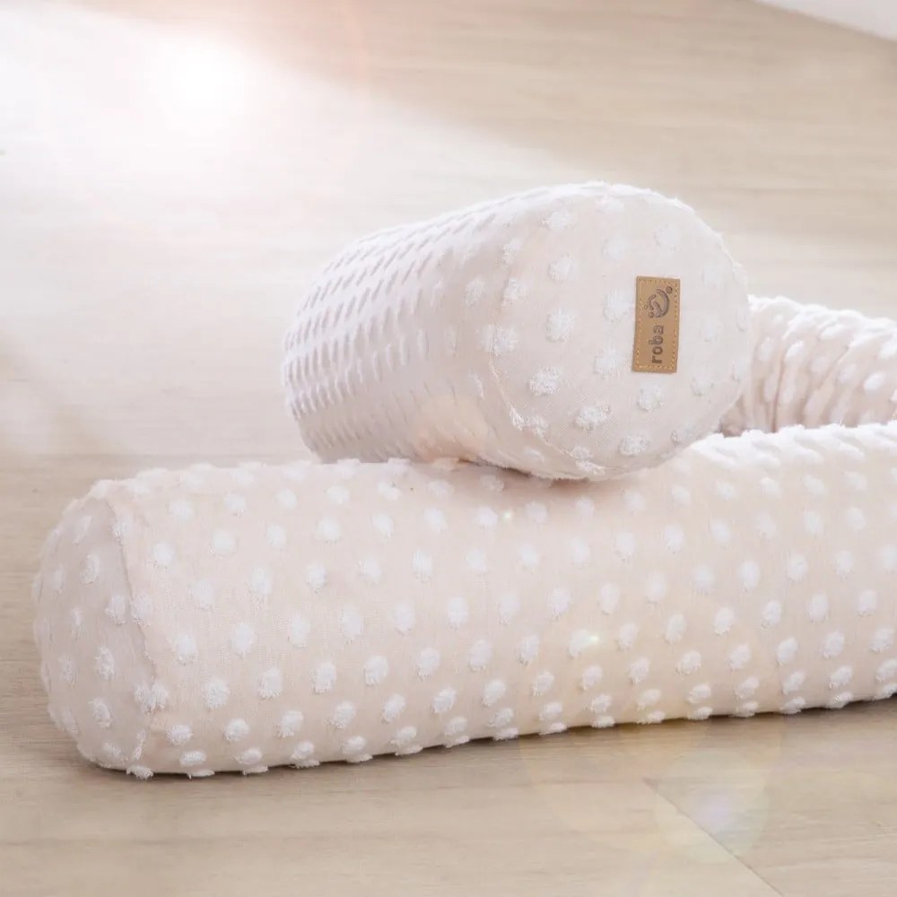 Bézs pamutkeverék rácsvédő 170 cm Frosty Almond – Roba