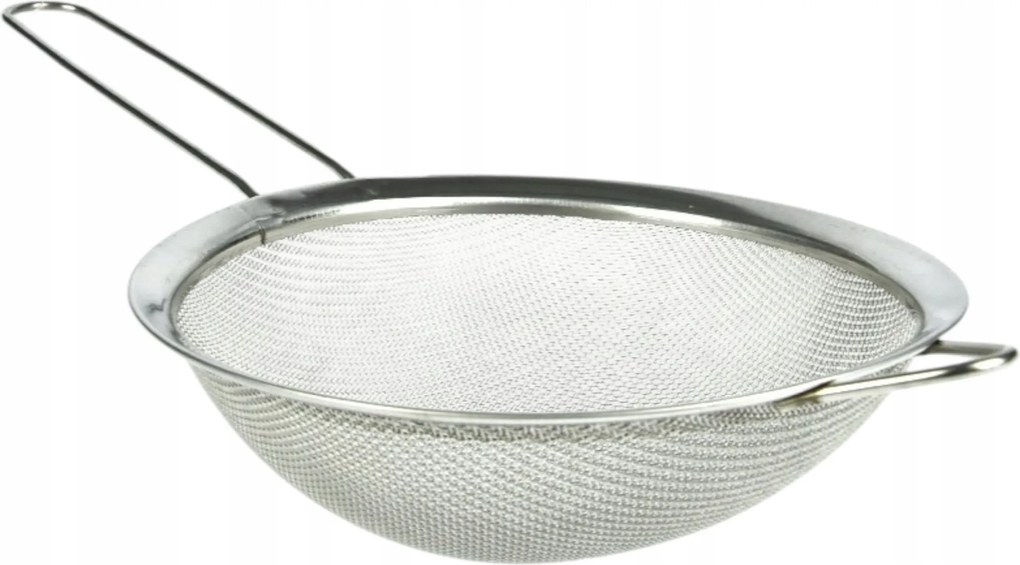 Rozsdamentes Acél Konyhai Szita Liszthez, Szűrő 20 Cm-es Fogantyúval