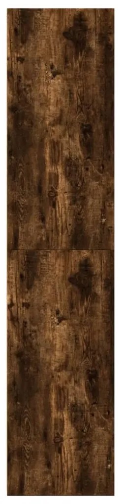 füstös tölgy színű szerelt fa magasszekrény 50 x 41 x 185