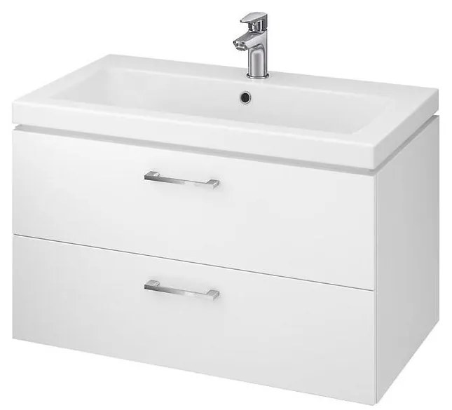 Cersanit Cersanit S801-149-DSM - ELODY 80 cm fehér fürdőszobai szekrény mosdóval CS0136