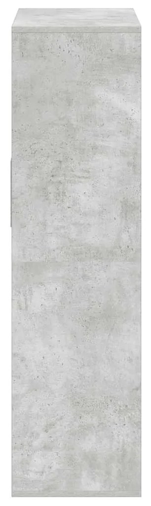 könyvszekrény betonszürke 66x31x112 cm szerelt fa