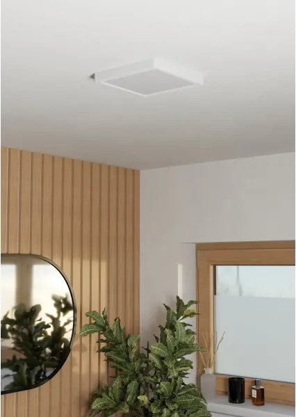Eglo 901336 - LED fürdőszobai mennyezeti lámpatest FUEVA LED/10,5W/230V 22x22cm IP44 fehér