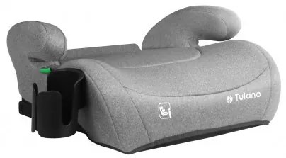 Gyerekülés állítható fejtámla, pohártartó ISOFIX 100-150cm I-size szürke