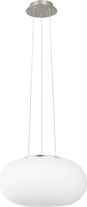 EGLO 86814 OPTICA Modern Függesztett Lámpa Fehér, Nikkel E27 IP20