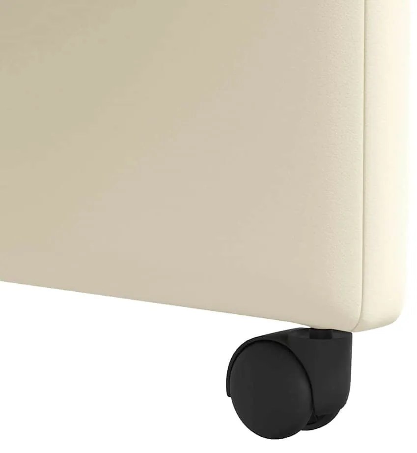 Kerekes Étkező Székek 2 pcs Krém 57 x 66 x 94 cm Műbőr