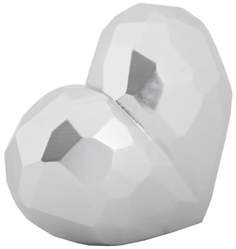 Szívváza ezüst 19x9x18cm