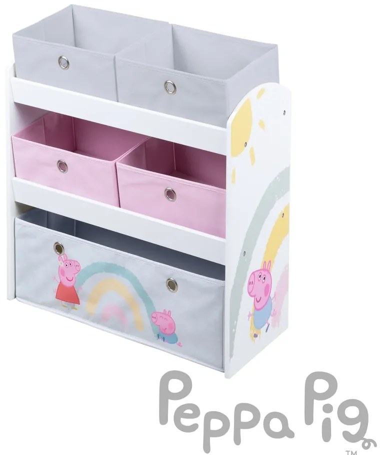 Játéktároló doboz 63.5x29.5x67 cm Peppa Pig – Roba