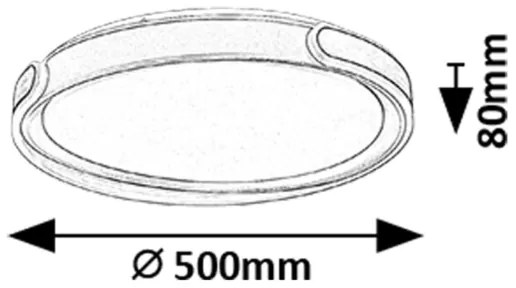 Rabalux 71292 - LED Dimmelhető mennyezeti lámpa JINDRI LED/48W/230V 3000-6500K + távirányító