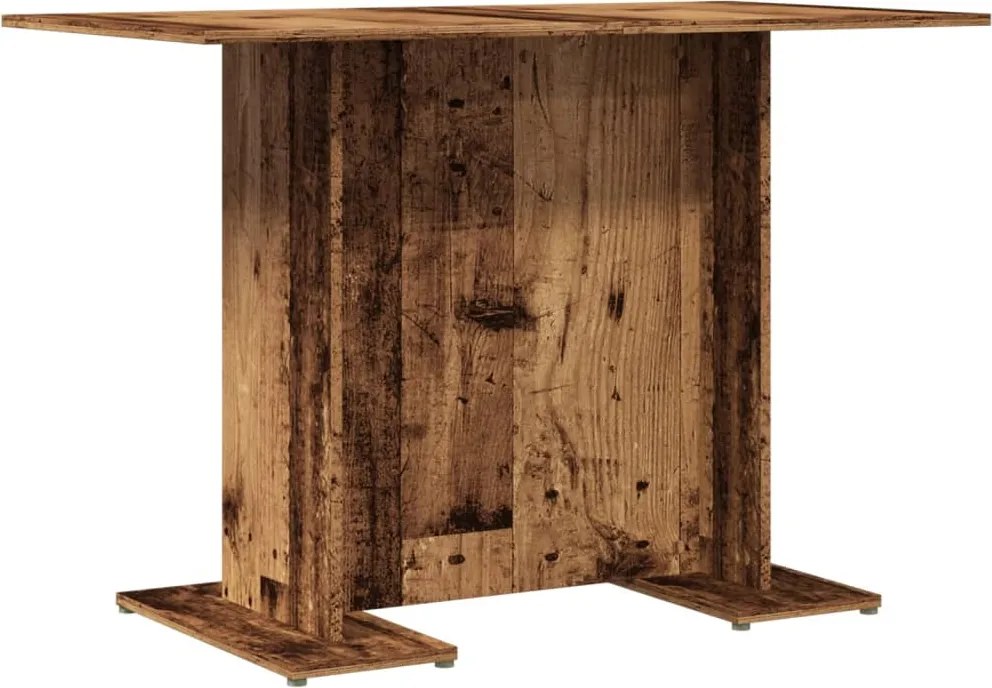 vidaXL antik fa színű szerelt fa étkezőasztal 110 x 60 x 75 cm