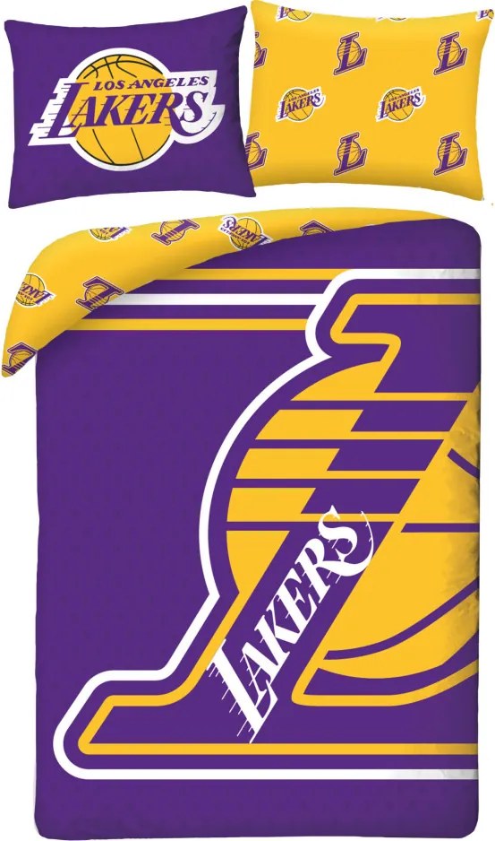 Los Angeles Lakers Logo ágyneműhuzat 140×200cm, 70×90 cm microfibre