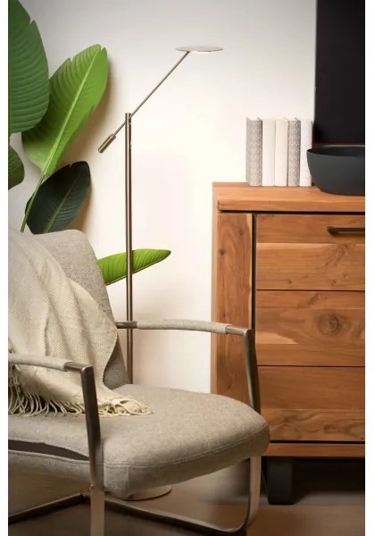 Lucide 19766/09/12 - LED Dimmelhető állólámpa ANSELMO LED/9W/230V króm