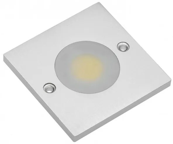 LED Lámpatest, JOVITA, meleg fehér, 60*60mm, felületre szerelhető, 12V, 200lm, 3W, kábellel, csatlakozóval