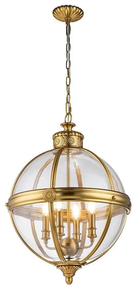 Feiss FE-ADAMS-4P-BB - Csillár láncon ADAMS 4xE14/60W/230V arany