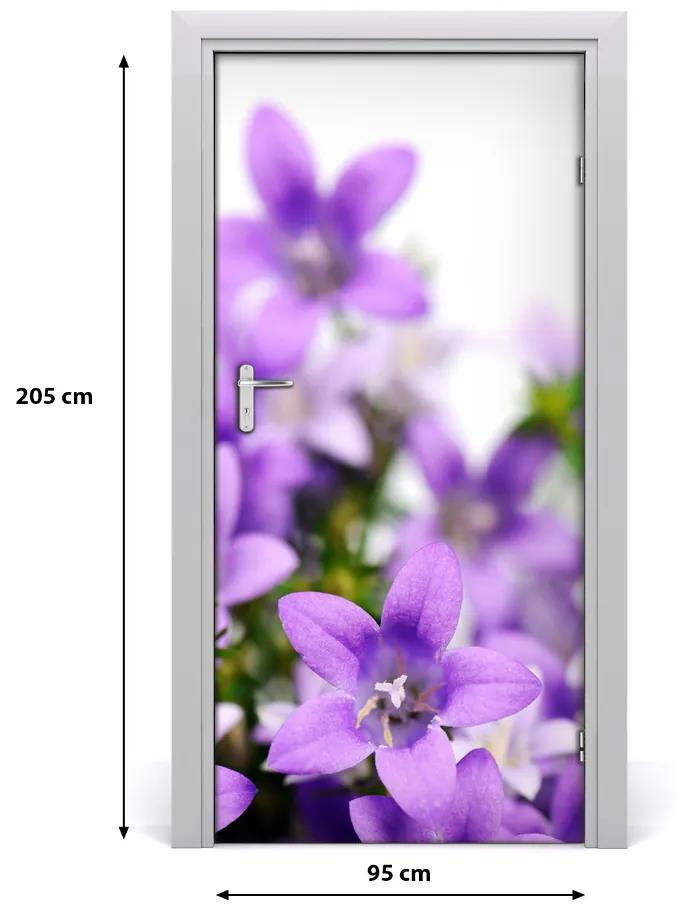 Ajtóposzter öntapadós lila harang 75x205 cm
