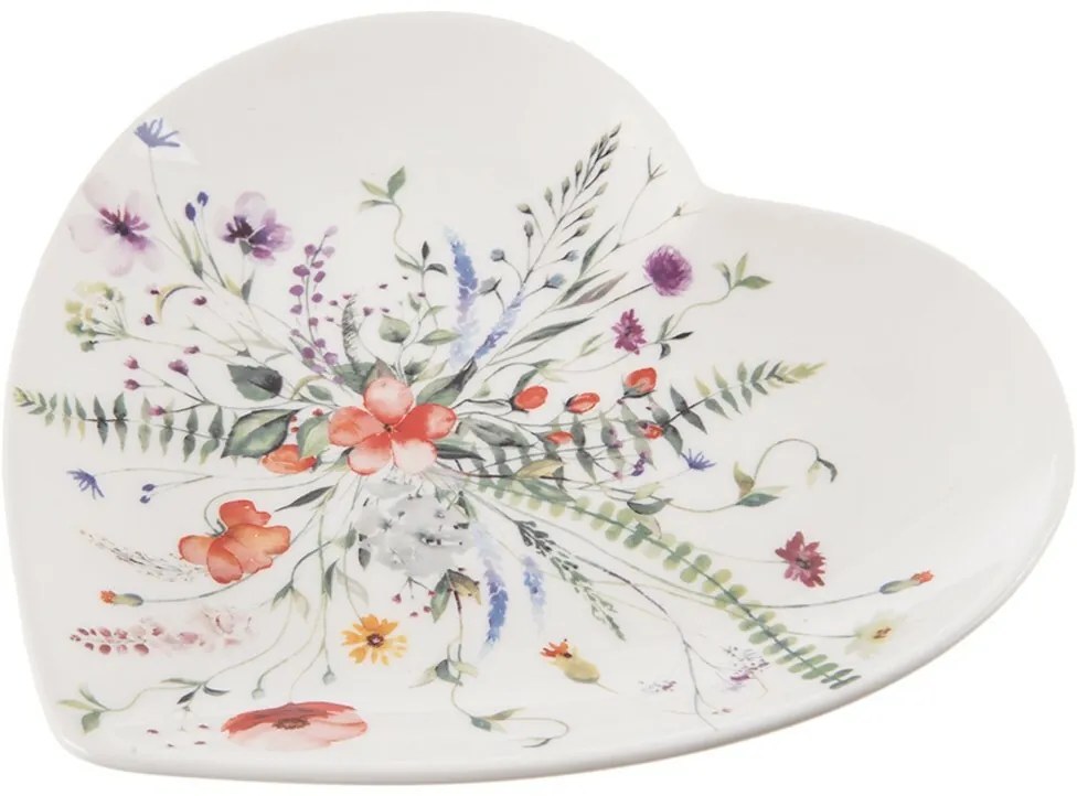 Orion Mák szív porcelán desszert tányér szett 17,5 x 17 cm, 6 db