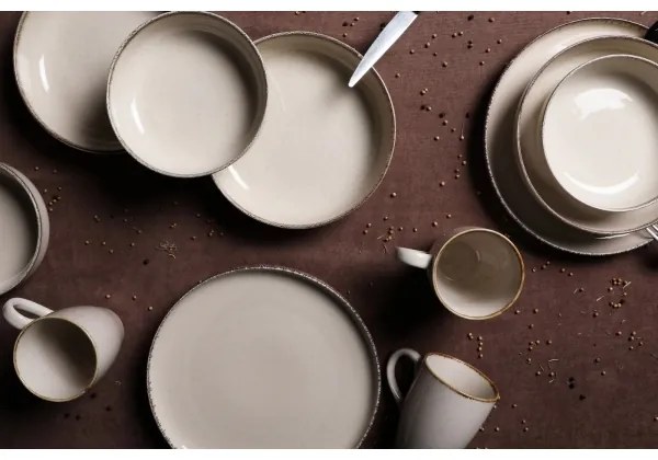 16 részes bézs/porcelán étkészlet